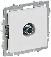 Розетка телевизионная оконечная TV СП BRITE РТВ11-0-БрАБ механизм арктич. бел. IEK BR-A10-O-K91