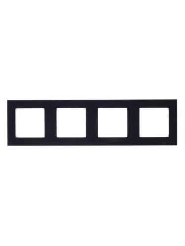 Рамка Levit 4п антрацит/дым. черн. ABB 2CHH015040A6063 фото 2