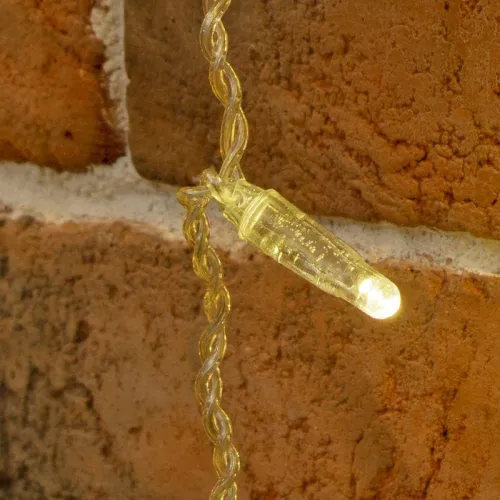 Гирлянда светодиодная "Занавес" 2х9м 1200LED тепл. бел. 230В IP65 эффект мерцания провод ПВХ прозр. соединяется нужен шнур 303-500-1 Neon-Night 235-696 фото 3