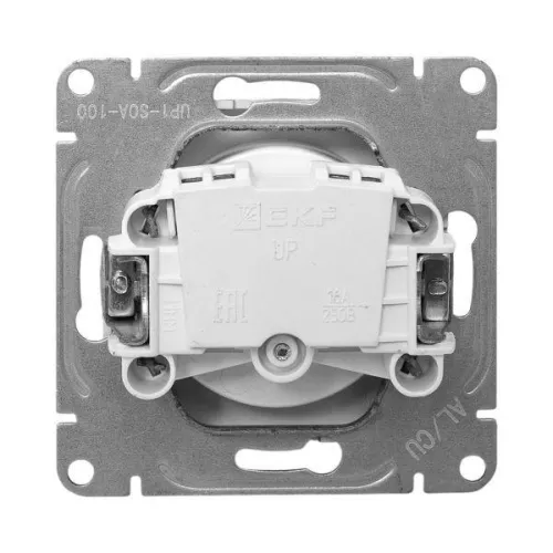 Розетка СП Эпика 16А без заземл. без шторок механизм алюм. EKF UP1-SOA-100 фото 8