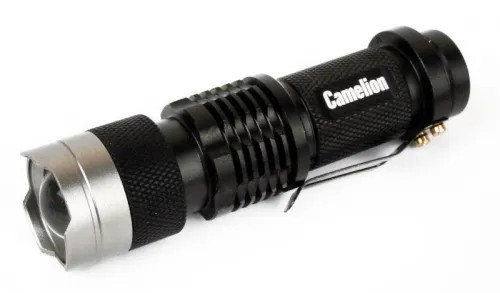 Фонарь LED5135 (LED XPE ZOOM 3 реж 1хLR6 алюм. блистер черн.) Camelion 12915 фото 5