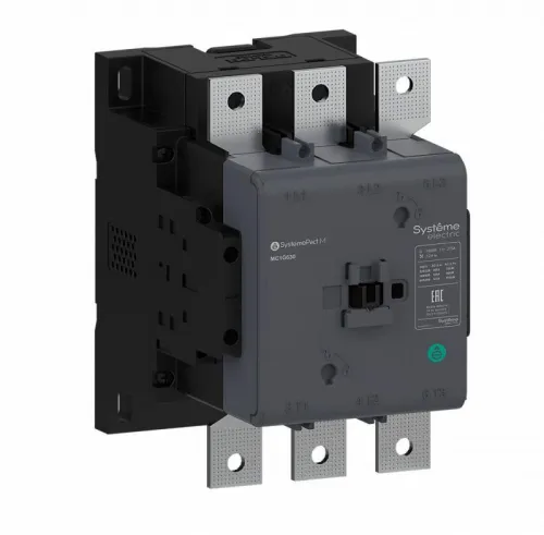 Контактор MC1G 3п 630А кат. 250-500В AC/DC 2НО+2НЗ SE MC1G630URE