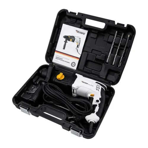 Перфоратор сетевой SDS-plus 1050Вт 3.2Дж в кейсе Kranz KR-PT-110 фото 8