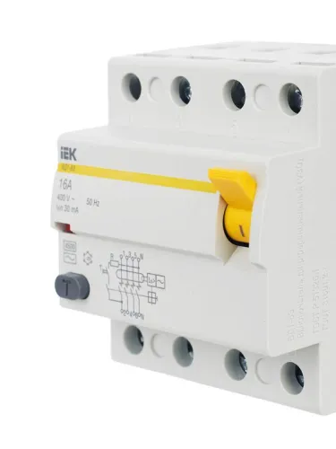 Выключатель дифференциального тока (УЗО) 4п 16А 30мА тип AC ВД1-63 KARAT IEK MDV10-4-016-030 фото 9