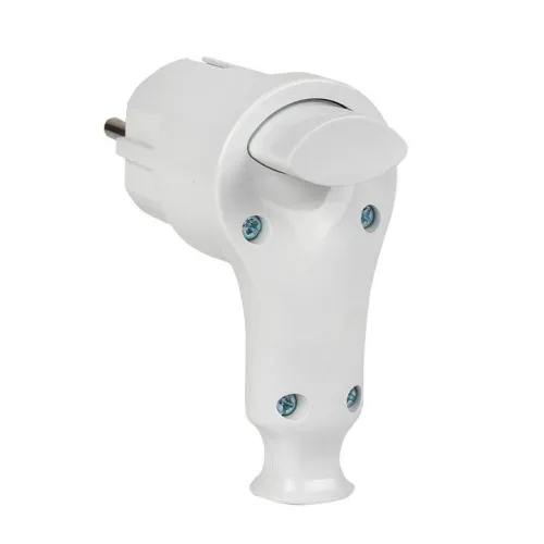 Вилка с кнопкой извлечения 16А 250В с заземл. бел. EKF AVP-16-k фото 5