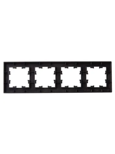 Рамка 4-м BRITE РУ-4-2-БрТБ стекло темн. бронза IEK BR-M42-G-K45 фото 2