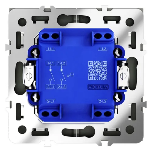 Выключатель 2-кл. СП S70 10А механизм графит Voltum VLS020107 фото 5