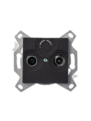 Розетка телевизионная оконечная TV/R Levit антрацит ABB 2CHH083503A6063 фото 3