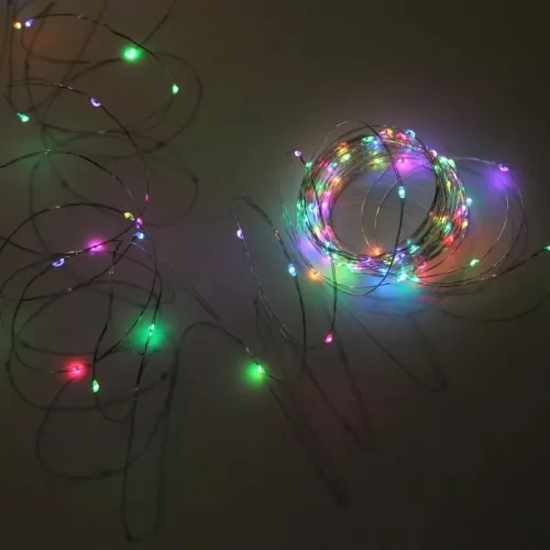 Гирлянда "Нить" ILDM120RGB-C-USB-RC 120 RGB минисветодиодов 12м с контроллером для помещений пульт SHLights 4690601049230