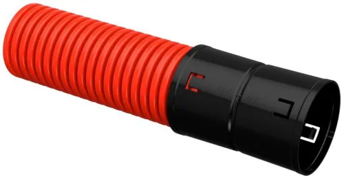 Труба гофрированная двустенная ПНД гибкая d90мм красн. (уп.100м) IEK CTG12-090-K04-100-R