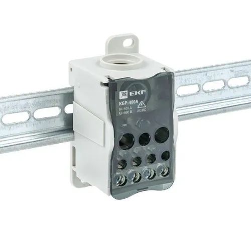 Блок распределительный КРОСС крепеж на панель и DIN КБР-400А EKF plc-kbr400 фото 3