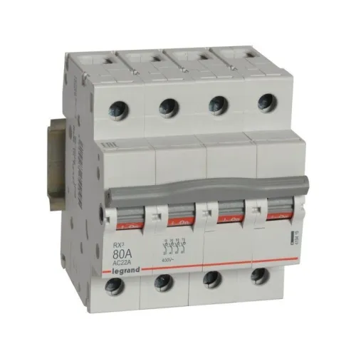 Выключатель-разъединитель 4п 80А RX3 ИЭК Leg 419419