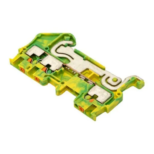 Колодка клеммная пружинная 1.5 Push-in 3 вывода земля EKF PIT-1.5-3-pe фото 6