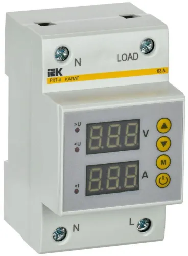 Реле напряжения и тока РНТ-д 1ф 54мм 63А KARAT IEK IVC31-1-63