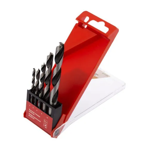 Набор сверл по дереву 4-10мм 5шт Kranz KR-91-0750 фото 2