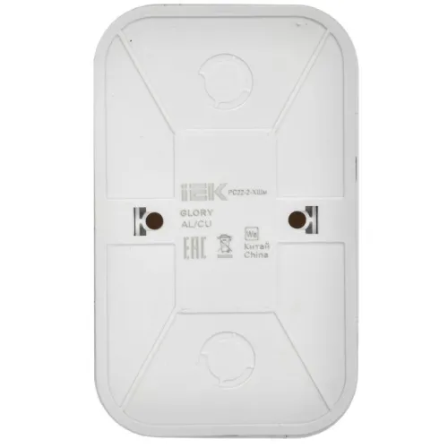 Розетка 2-м ОП GLORY РС22-2-ХШм 10А без заземл. без защ. шторок шампань матов. IEK ERH20-K37M-10 фото 5