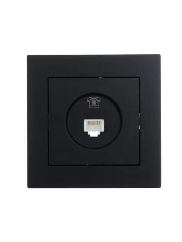 Розетка телефонная СП Vesna евро стандарт механизм черн. бархат LEZARD 742-4288-137 фото 4