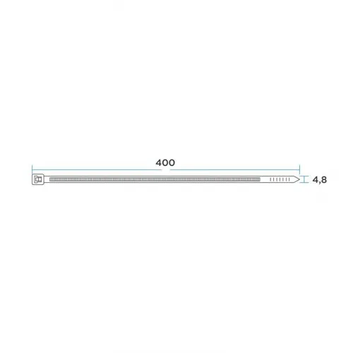 Хомут кабельный 4.8х400 нейл. черн. (уп.100шт) PROCONNECT 57-0401 фото 4
