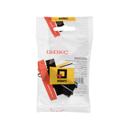 Комплект модульных заглушек "Avanti" "Черный квадрат" 0.5 модуля (уп.2шт) DKC 4402995 фото 3