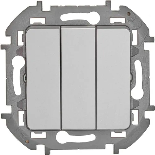 Выключатель 3-кл. Inspiria 10АХ 250В винтов. зажимы алюм. Leg 673542 фото 3