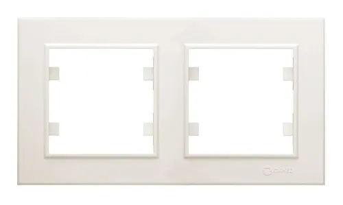 Рамка 2-м Karea горизонт. крем. Makel 56010702