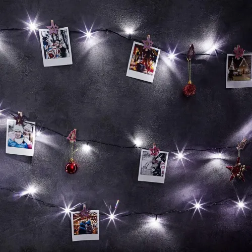 Гирлянда светодиодная "Твинкл Лайт" 6м 40LED бел. 5.1Вт 220-240В IP20 с контроллером 8 режимов провод ПВХ темн. зел. Neon-Night 303-025 фото 11