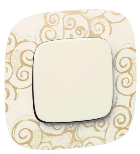 Рамка 1-м Valena Allure универсальная нарцисс золото Leg 754351 фото 2