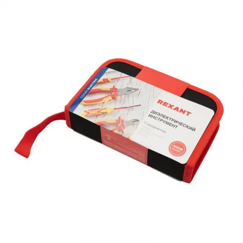 Набор диэлектрического инструмента RI-01 7 предметов до 1000В тканевый пенал Rexant 12-4691-3 фото 3