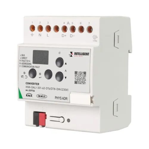 Конвертер KNX-DALI-301-62-DT6/DT8-DIN (230В) (IP20 пластик) INTELLIGENT ARLIGHT 037726