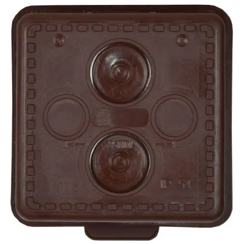 Коробка распаячная ОП КМ 65х65х50 IP54 откид. крышка 4 ввода дуб IEK UKO31-065-065-050-K24-54 фото 3