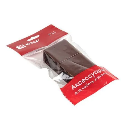 Соединитель 40х25 под темн. дерево Plast PROxima (уп.4шт) EKF cond-40-25x4 фото 6