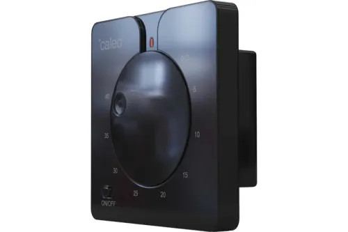 Терморегулятор C430 black встраиваемый аналоговый 3.5кВт CALEO 0К-00000791 фото 2