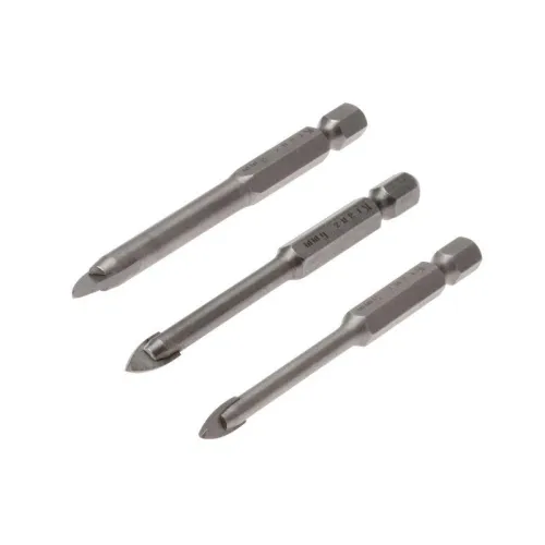 Набор сверл по керамической плитке 5-6-8мм шестигранный хвостовик Kranz KR-91-0655 фото 3