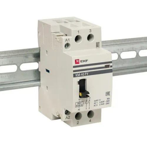 Контактор модульный КМ РУ 63А 2NO (2 мод.) PROxima EKF km-2m-63-20 фото 4