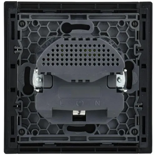 Розетка FORTE&PIANO FP145 16А USB A+A 3.1А с заземл. защ. шторки винт. крепл. черн. IEK FP-R14-16-U21-D31-K02 фото 3