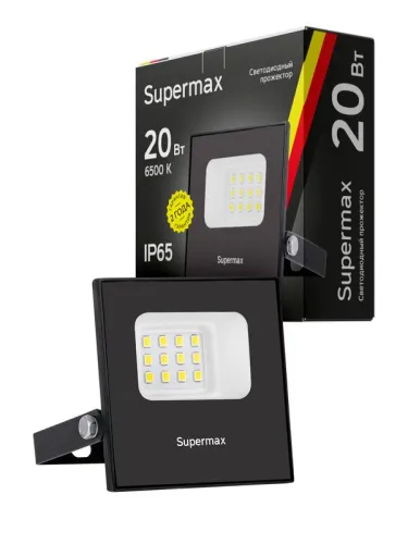 Прожектор светодиодный Supermax SPR 20Вт 6500К 2000лм IP65 КОСМОС S_PR_LED_20 фото 3
