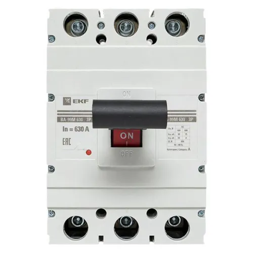 Выключатель автоматический 3п 630/630А 50кА ВА-99М PROxima EKF mccb99-630-630m фото 4