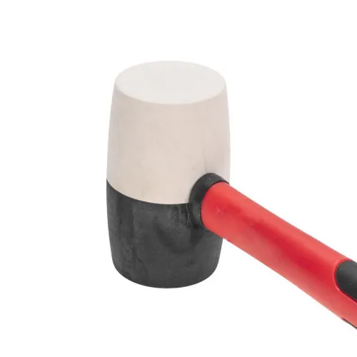 Киянка 680г фибергласовая рукоятка резинов. черн./бел. Kranz KR-12-8154 фото 3