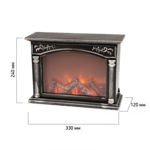 Камин светодиодный "Классика" 33х12х24см эффект живого огня USB и элементы питания 3хC (не в компл.) Neon-Night 511-030 фото 13
