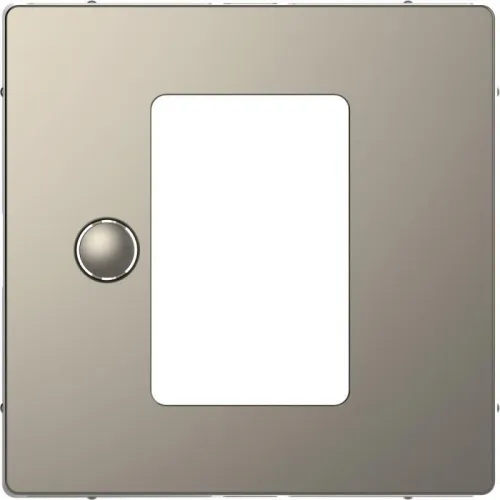 Накладка центральная Merten D-Life для сенсор. термостата SD никель SchE MTN5775-6050