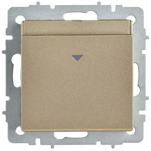 Выключатель карточный BRITE 30А ВС10-1-8-БрШ механизм шампань IEK BR-V11-0-10-K37 фото 3