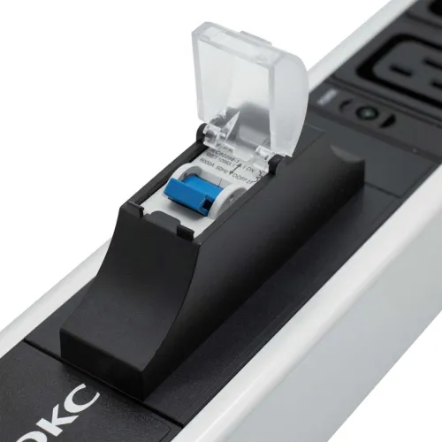 Блок распределения питания 12-м 16А IEC 60320 C19 для 19дюйм шкафов вертикал. с 1п авт. выкл. с индикатором сети DKC R5V12CBOPCDC19 фото 6