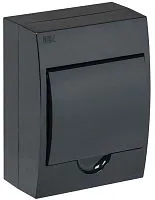 Корпус ЩРН-П-6 Krepta 3 IP41 навесной пластик. черн. IEK MKP12-N-06-41-K02