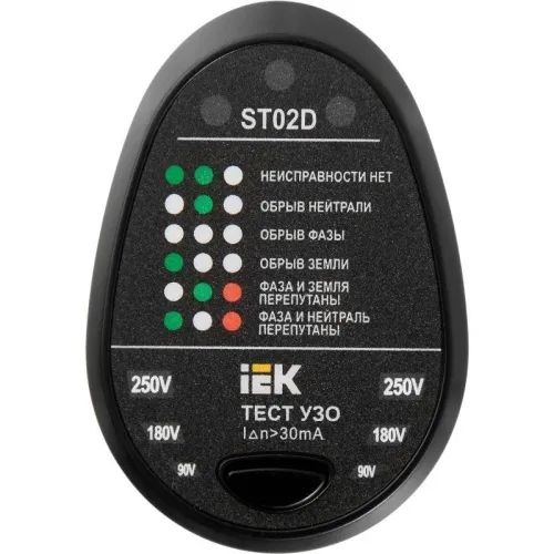 Тестер розеток ST02D ARMA2L 5 IEK A2L5-ST14-02 фото 2