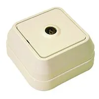 Розетка телевизионная концевая крем. Makel 45227