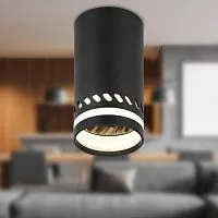 Светильник OL50 BK MR16 GU10 IP20 настенно-потолочный спот черн. Эра Б0059803