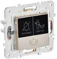 Кнопка звонка SKANDY 10А SK-V17Sh для отелей с индикацией шампань IEK SK-V14-2-10-K37