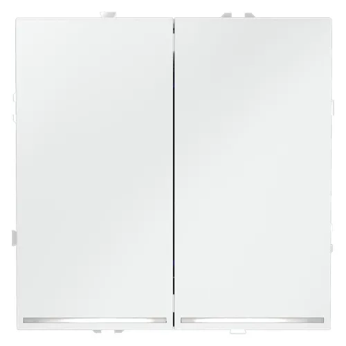 Выключатель 2-кл. СП S70 10А с подсветкой механизм бел. матов. Voltum VLS020202