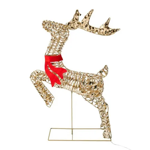 Фигура светодиодная "Бегущий олень" 88см тепл. бел. IP44 питание от трансформатора Neon-Night 501-375 фото 6