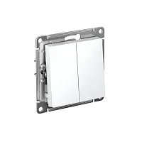 Выключатель 2-кл. AtlasDesign (сх. 5) 10AX с самовозвратом механизм бел. SE ATN000117